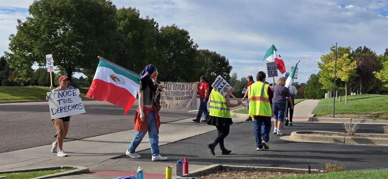 Denver protest against ICE mass deportations.