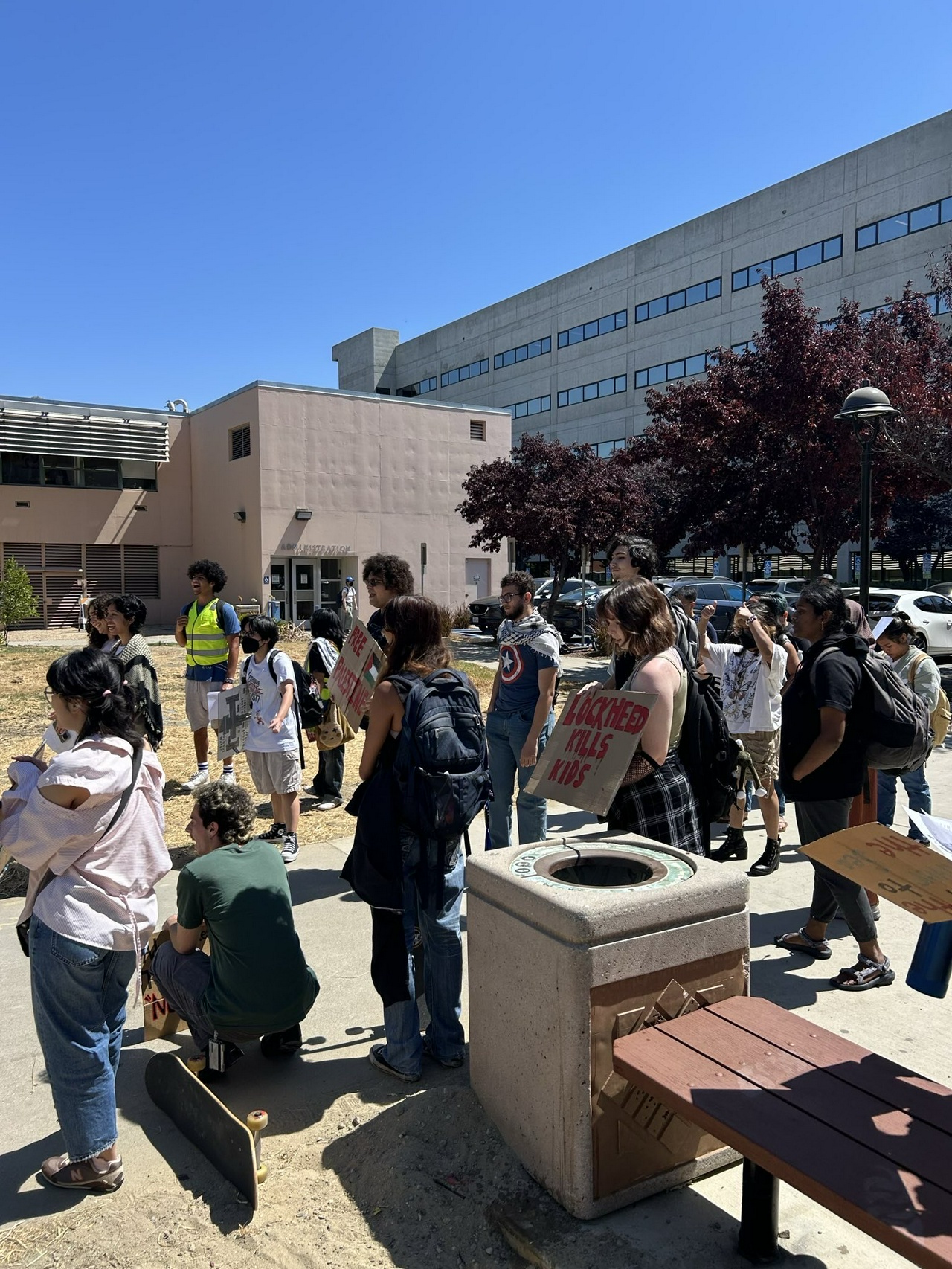 Students hold ‘disorientation tour’ to highlight San Jose State University complicity in genocide
