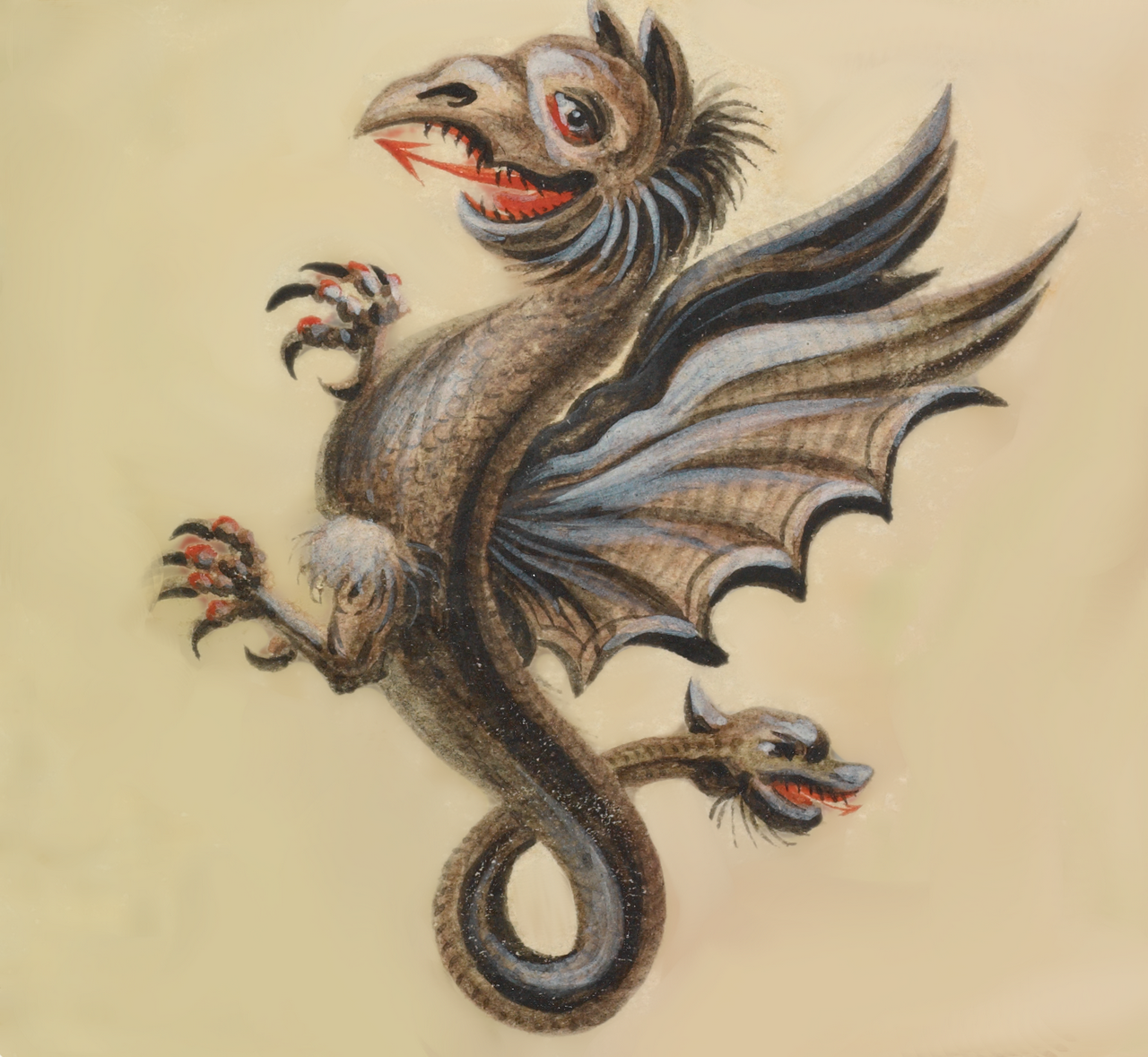The winged dragon, Getty MS 210