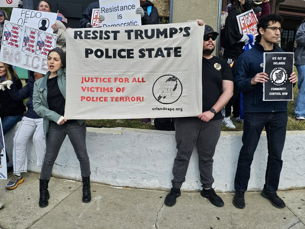 Orlando, FL protest against ICE terror.