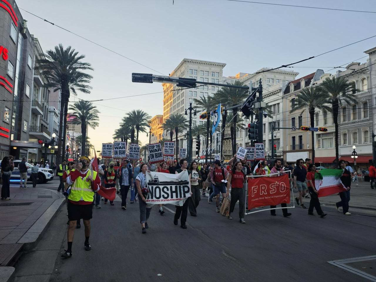 New Orleans protest against war on Iran. | Photo: Fight Back! News New Orleans protest against war on Iran.