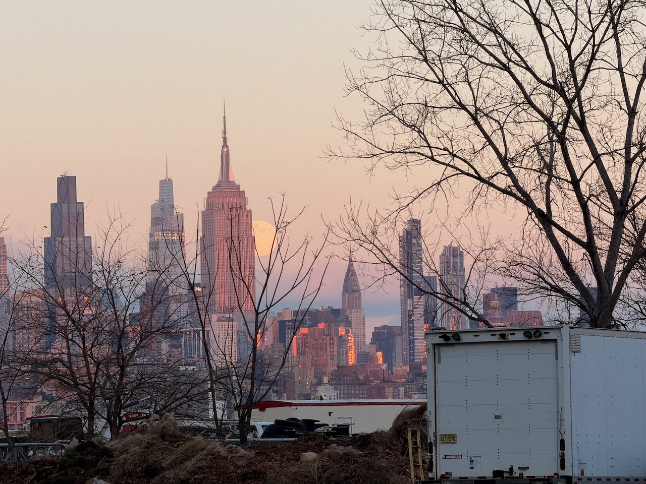 Super Moon Over Manhattan