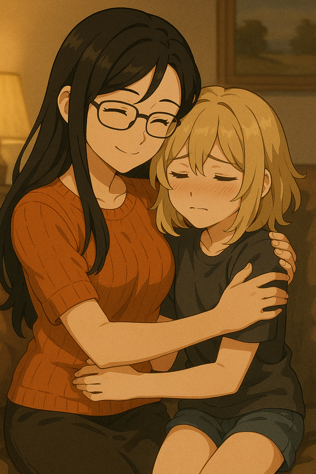 Sofia and Riley (with a butt-plug vibrating inside Riley)