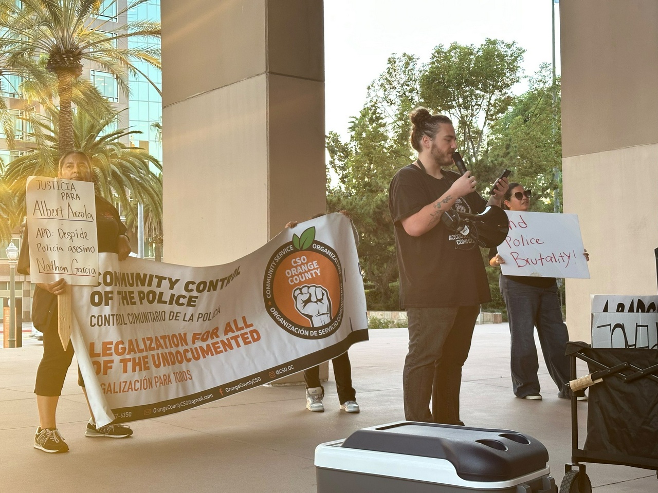 Anaheim protest demands justice for Albert Arzola. | Fight Back! News