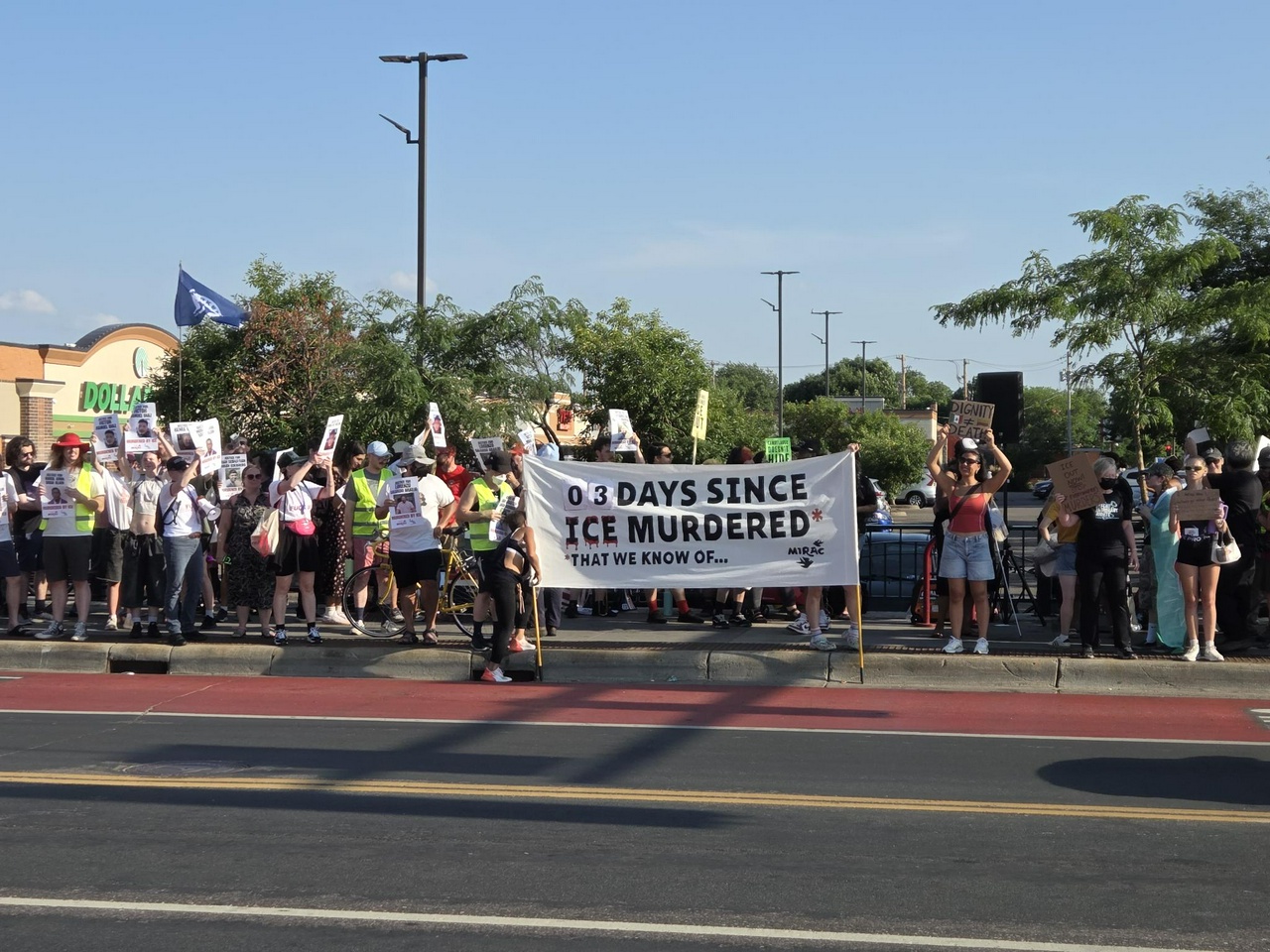 Protest in Minneapolis against ICE murders. | Fight Back! News