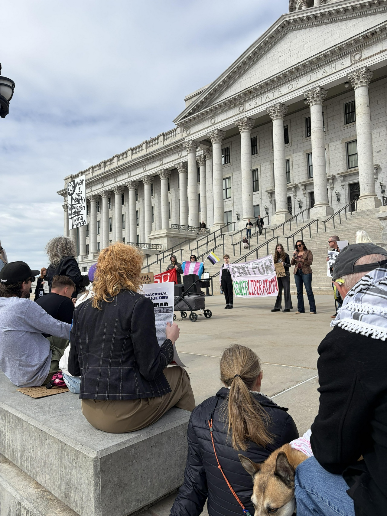 International Women's Day rally in Salt Lake City, Utah. 