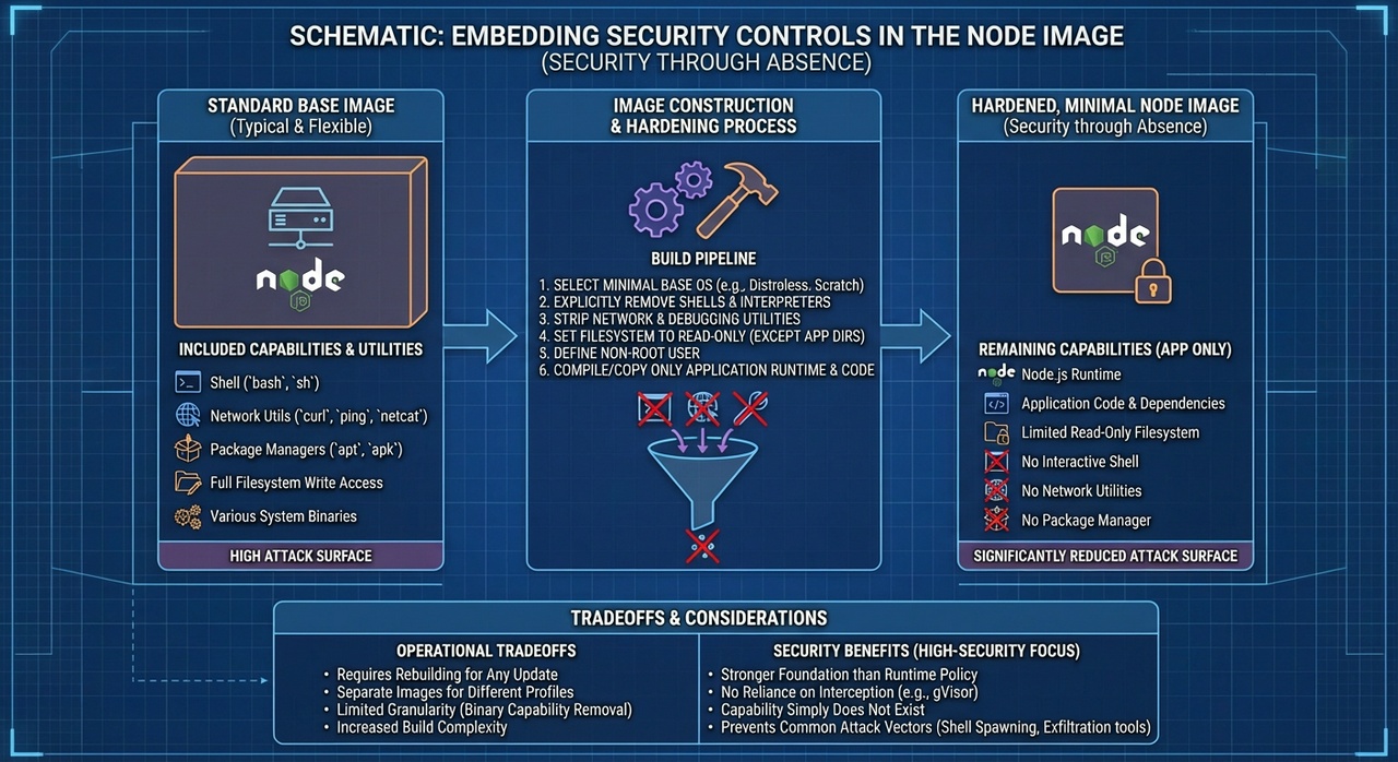 Embedding controls in the Node Image