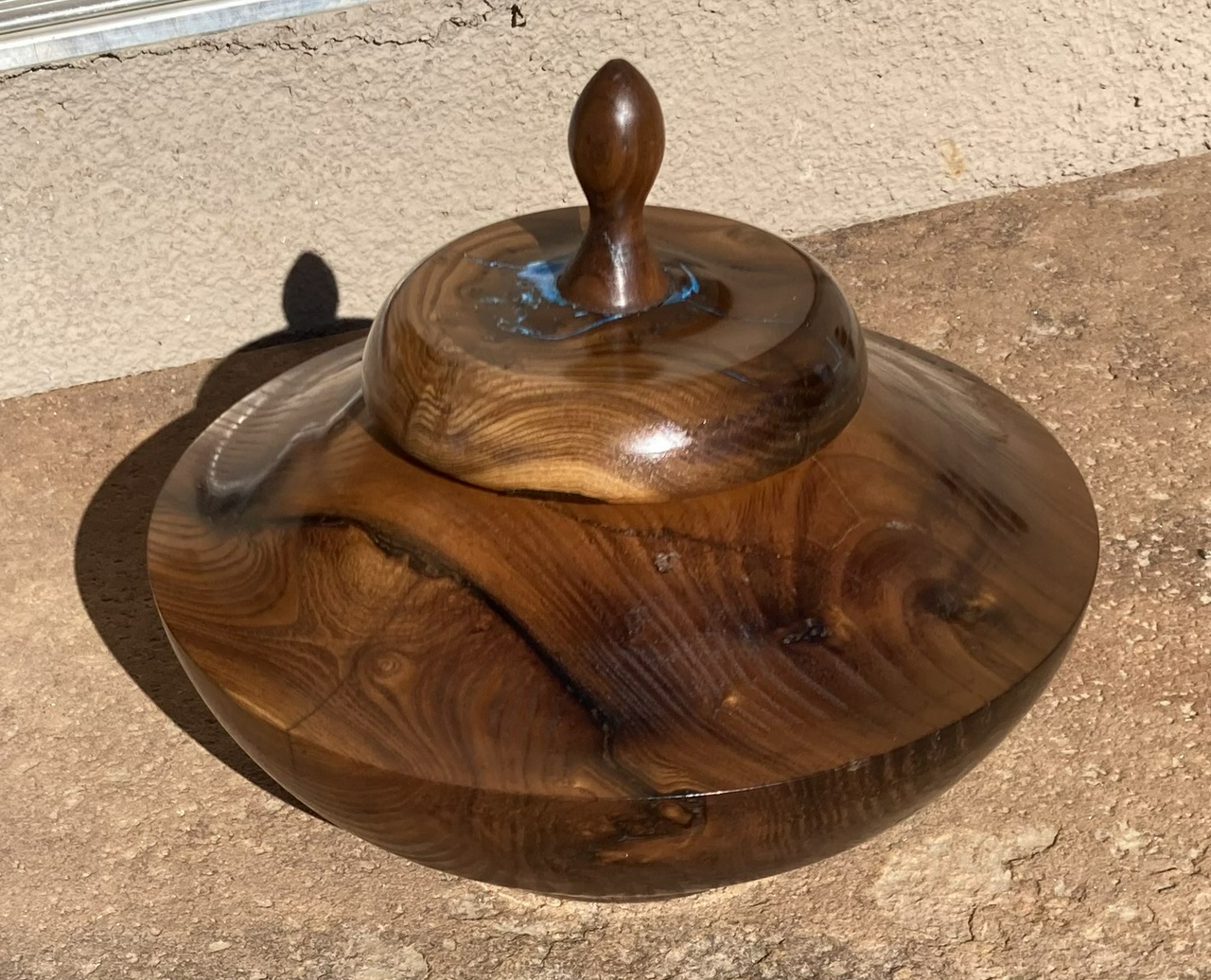 Russian olive bowl with lid