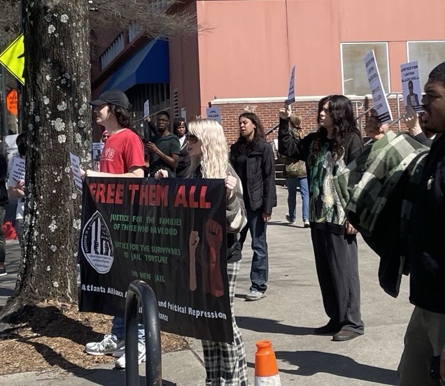 Atlanta protest demands justice for Linton Blackwell.