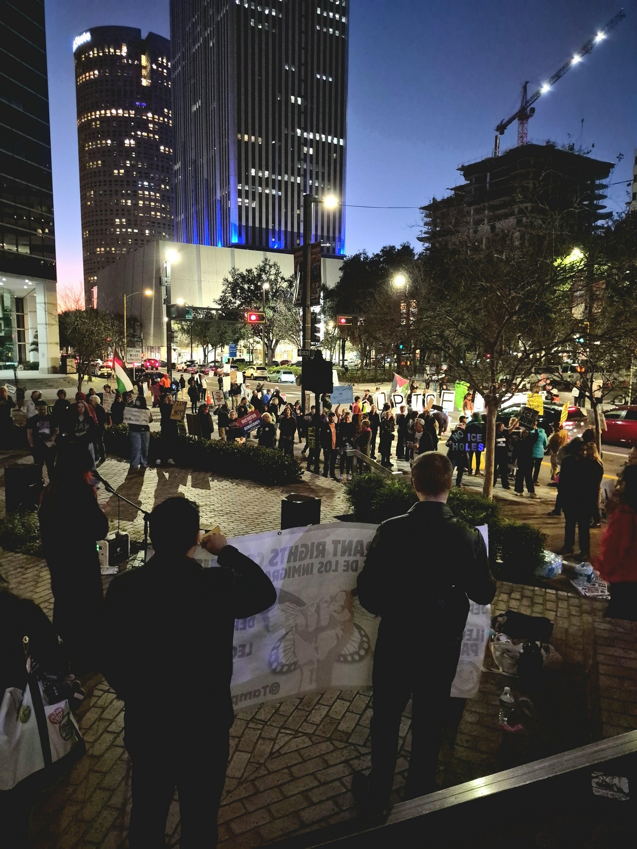 January 20 protest against Trump in Tampa, Florida. | Fight Back! News January 20 protest against Trump in Tampa, Florida.