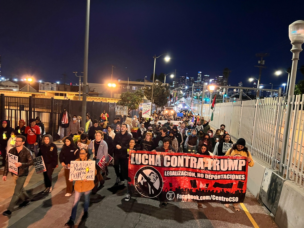 LA protest after the ICE murder of Renee Good.