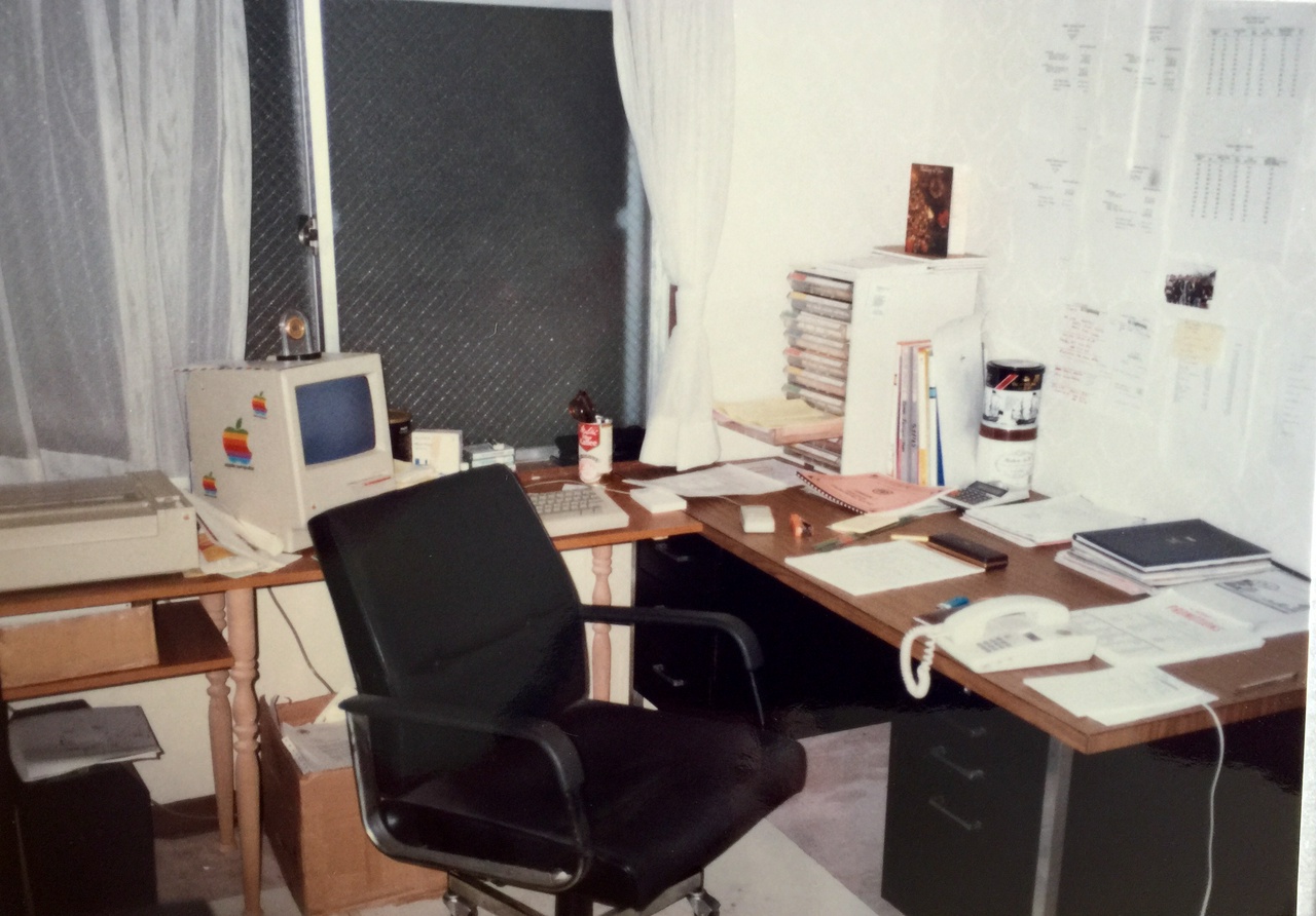 Where my technology journey began, with an original Macintosh that I purchase used from my boss in 1986 when I moved to Tokyo.