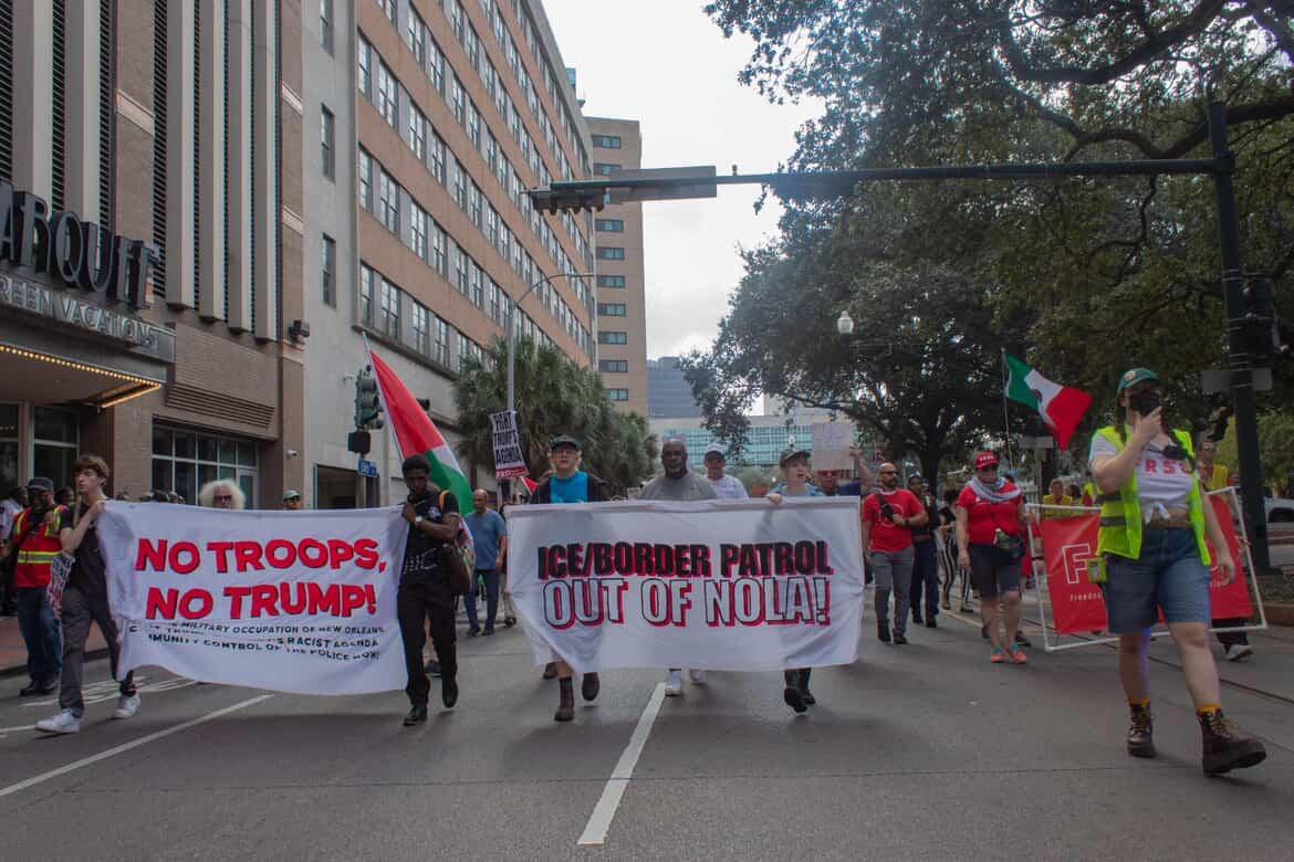 New Orleans: Hundreds march against Border Patrol deployment, federal immigration crackdown
