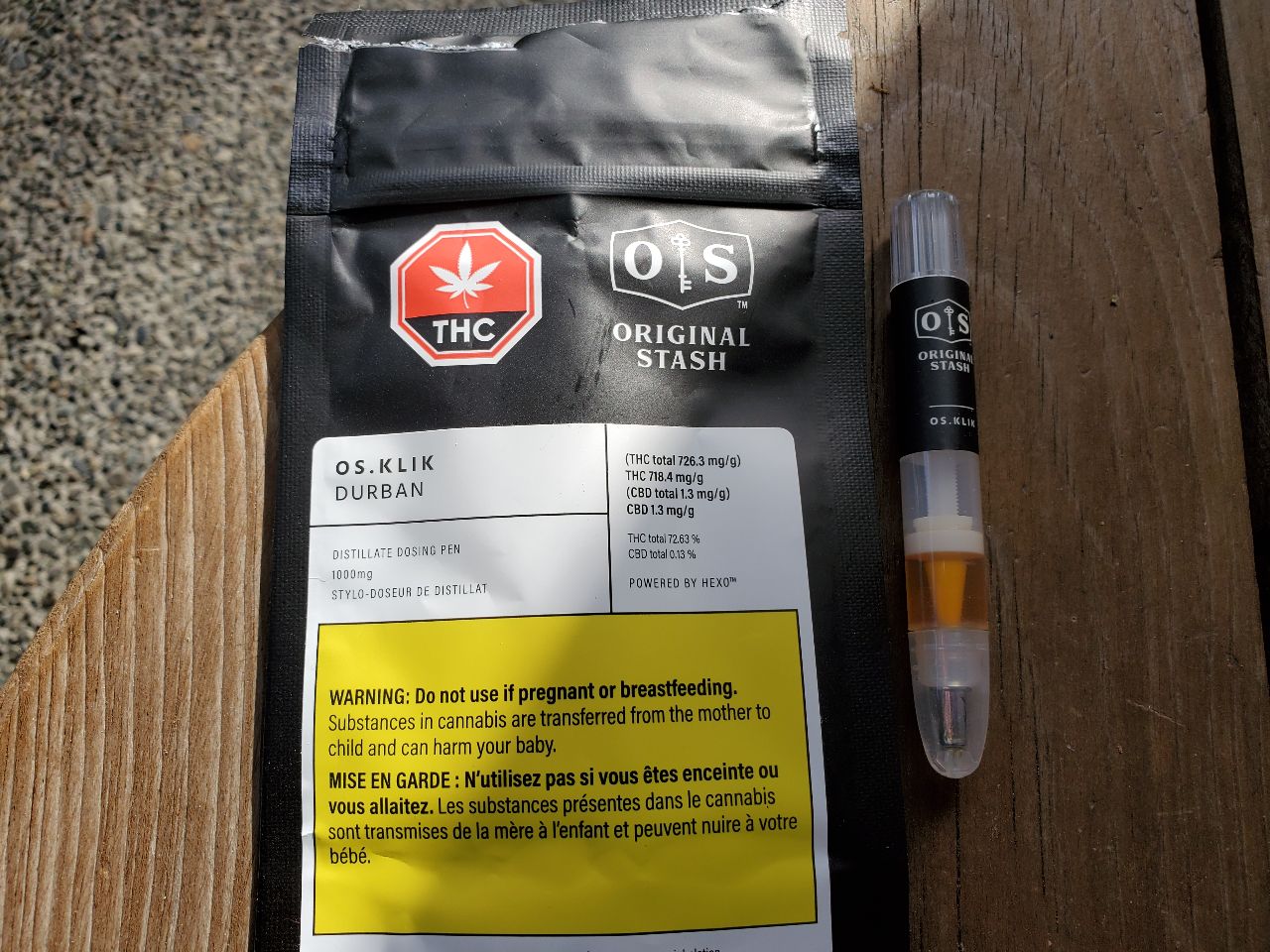 OS Klik Durban packaging