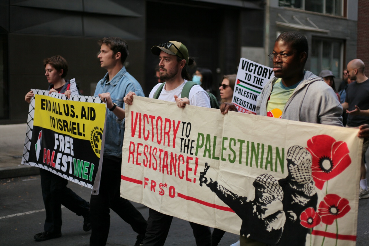 NYC march in solidarity with Palestine. | Fight Back! News NYC march in solidarity with Palestine.