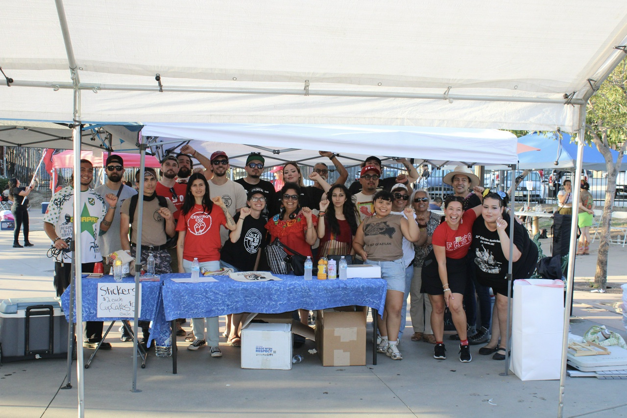 Leaders of the Chicano Moratorium in Los Angeles celebrate the Chicano struggle. | Sukhbir Gill/Fight Back! News Leaders of the Chicano Moratorium in Los Angeles celebrate the Chicano struggle.