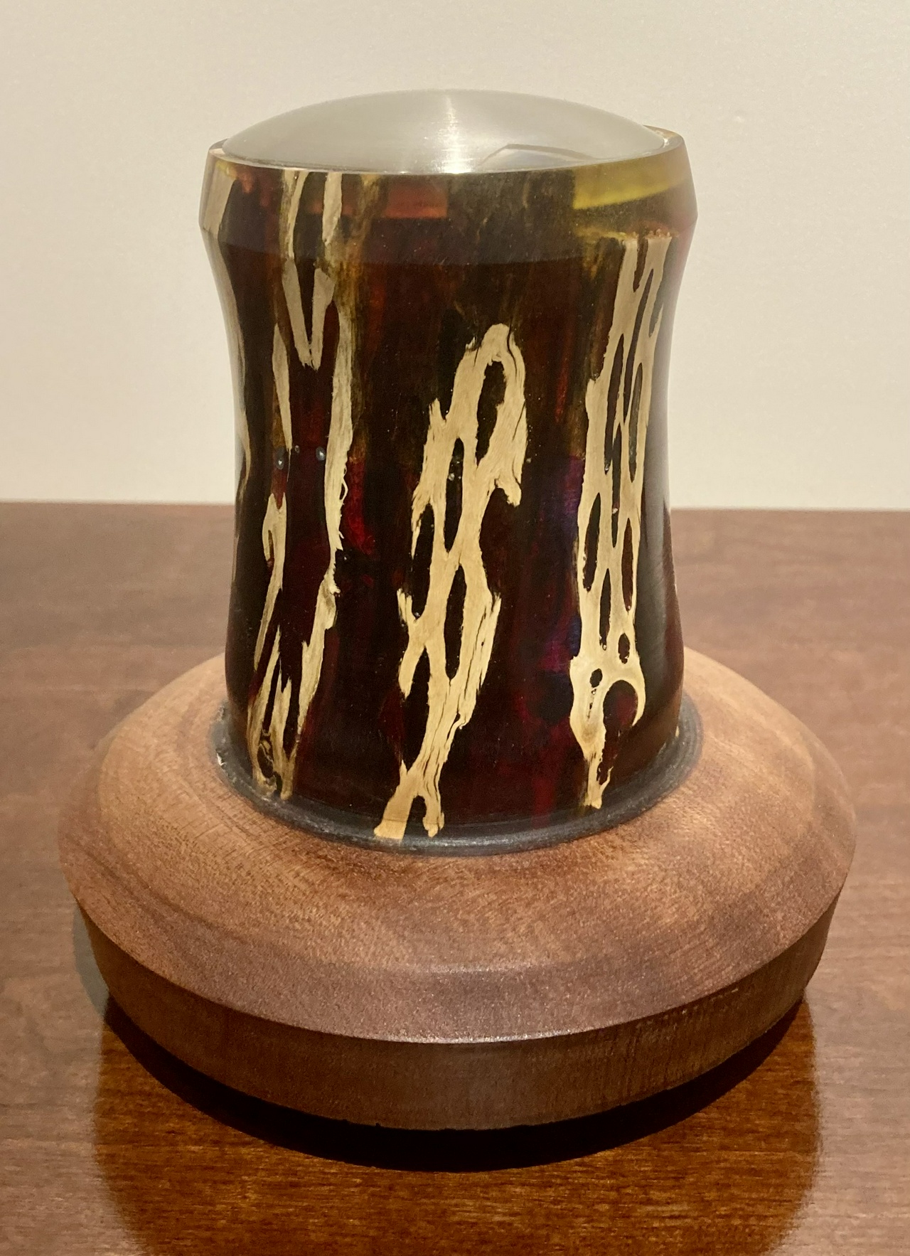 Cholla and resin lamp, unlit