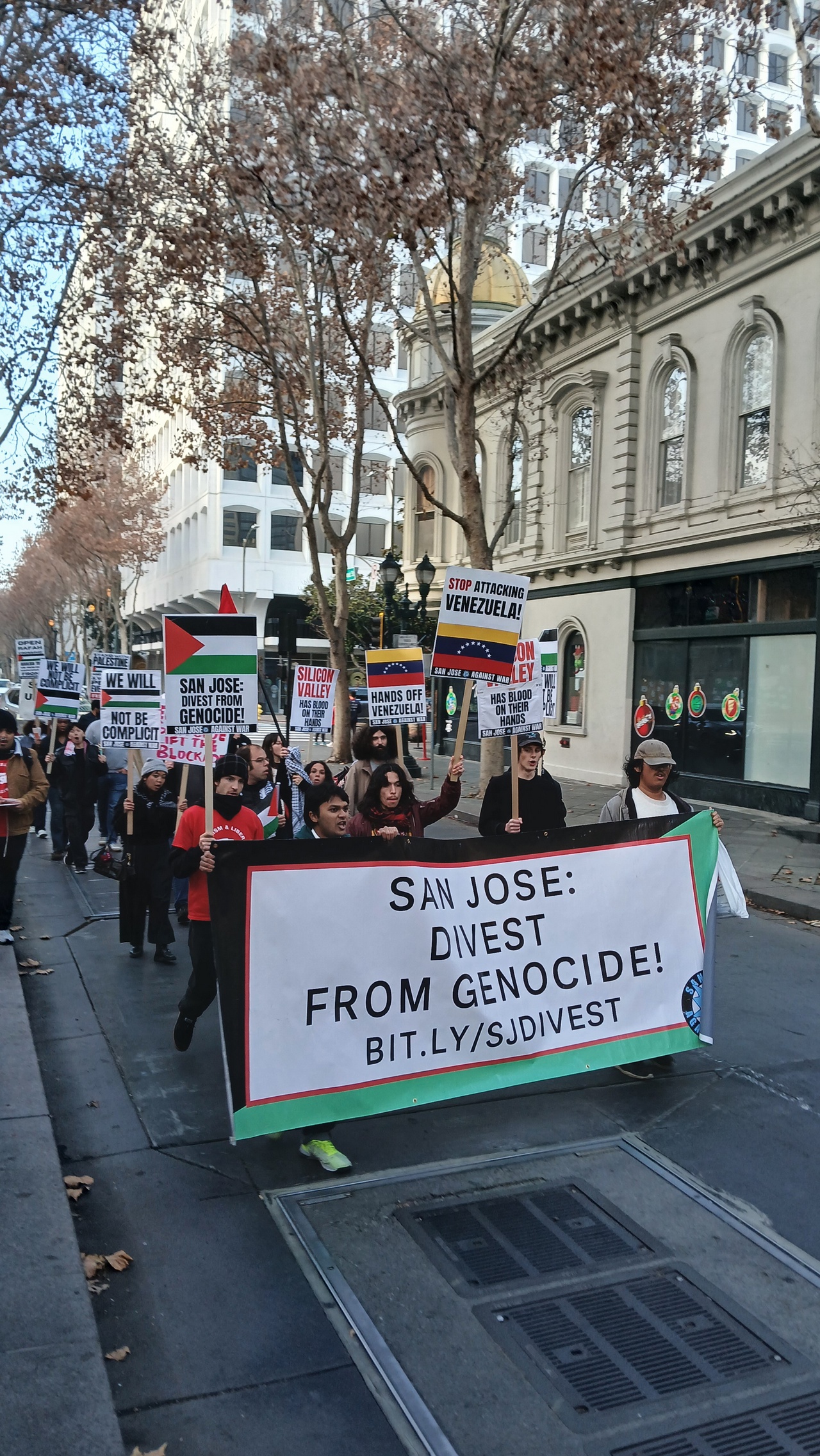 San Jose march for International Human Rights Day.