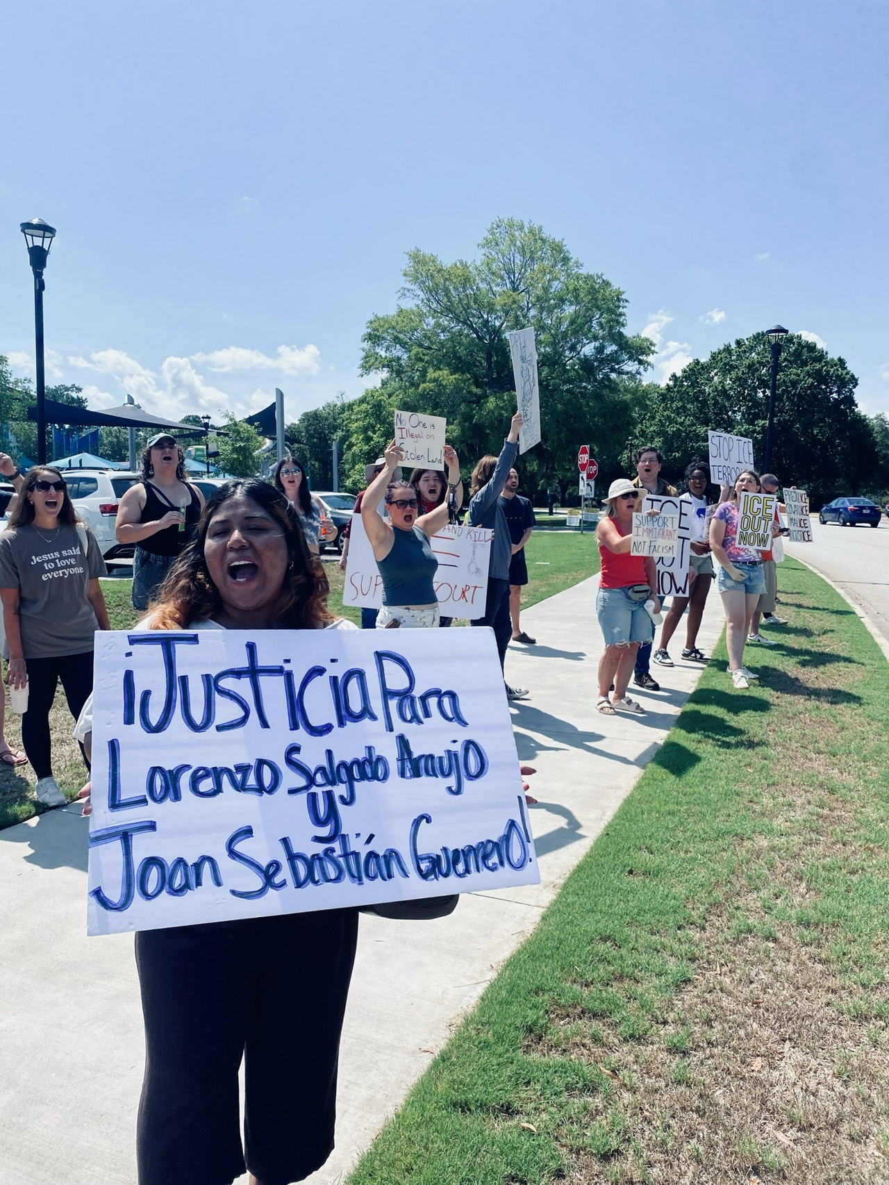 North Charleston protest against ICE murders. | Fight Back! News