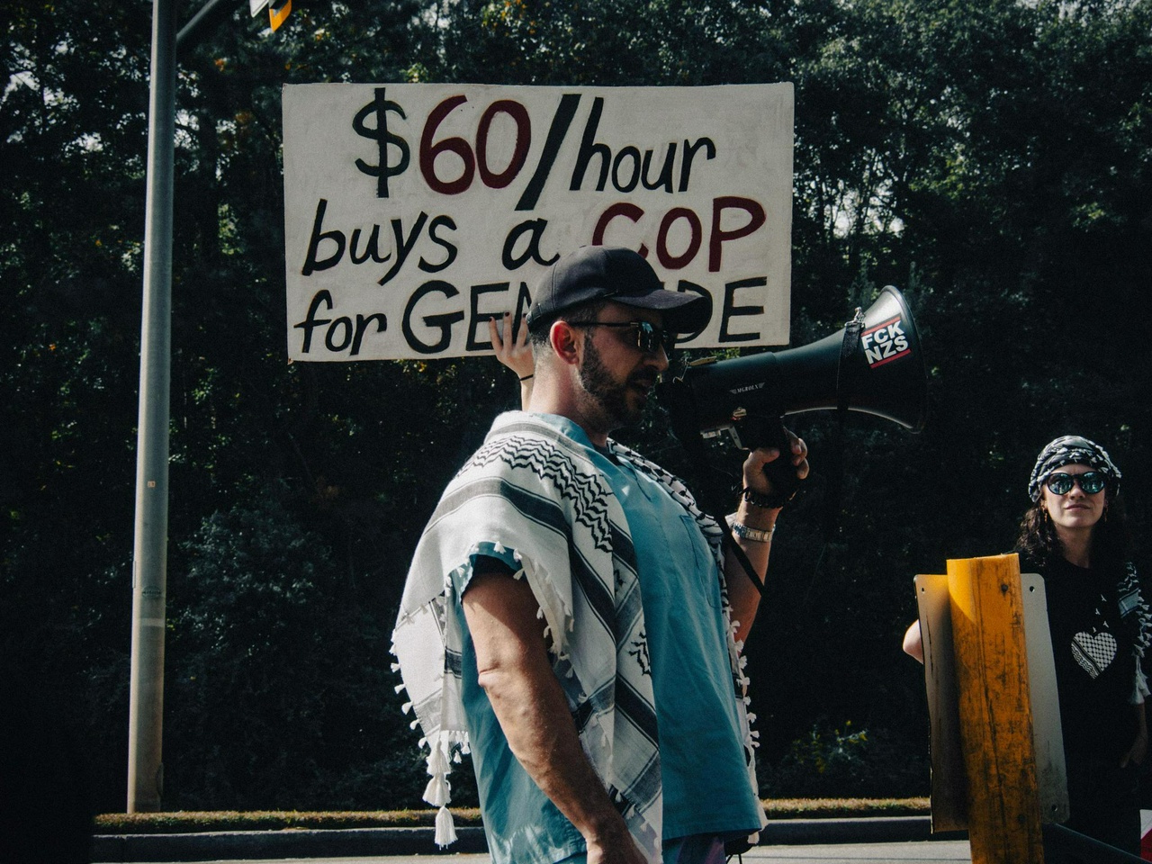 Protest demands accountability for North Charleston police officers' conduct at Elbit facility