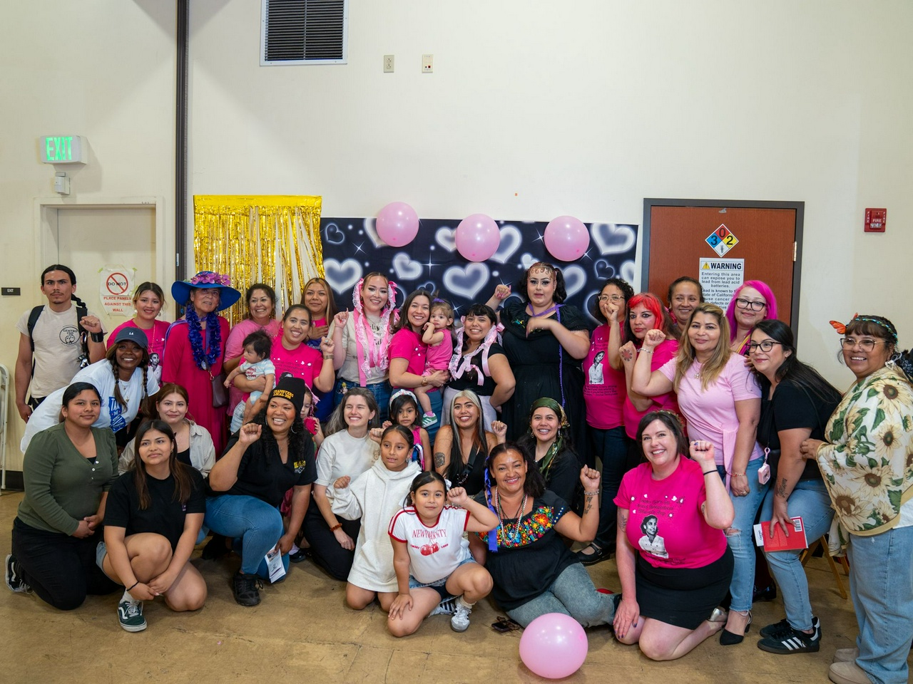 Participants in Los Angeles International Women's Day celebration.