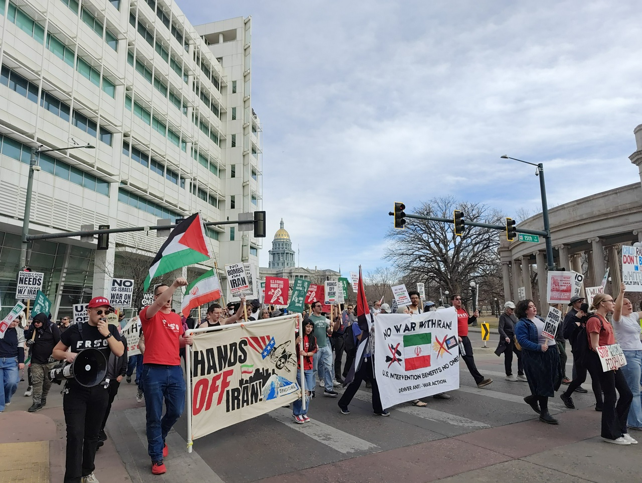 Denver protest against the war on Iran.