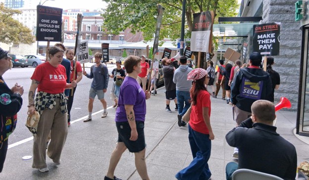 Seattle hotel workers enter their 2nd month on strike