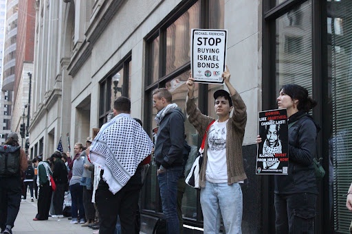 Protesters demand Illinois divest from apartheid Israel. | Fight Back! News Protesters demand Illinois divest from apartheid Israel.