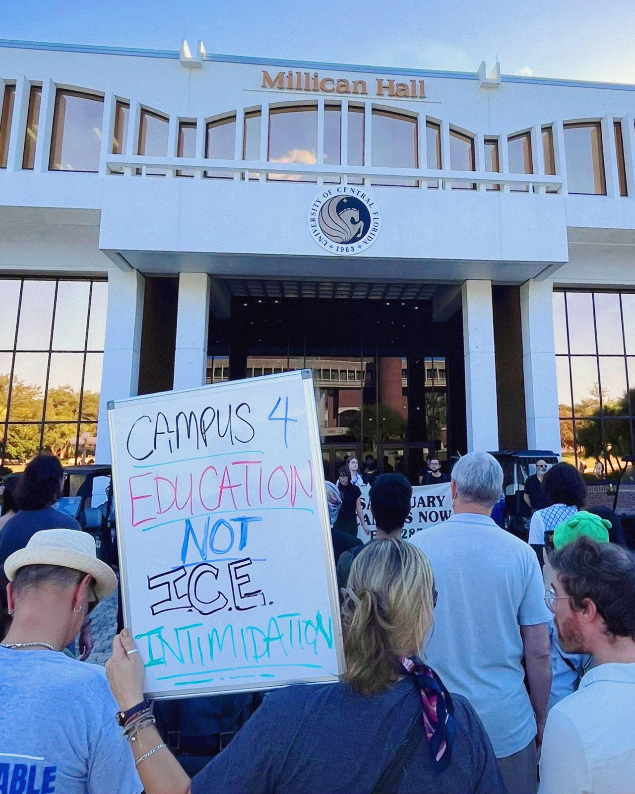 UCF Students and faculty demand sanctuary campus.