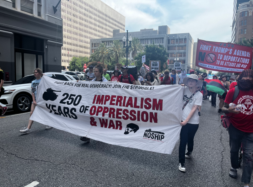 July 4 protest in New Orleans. | Fight Back! News July 4 protest in New Orleans.