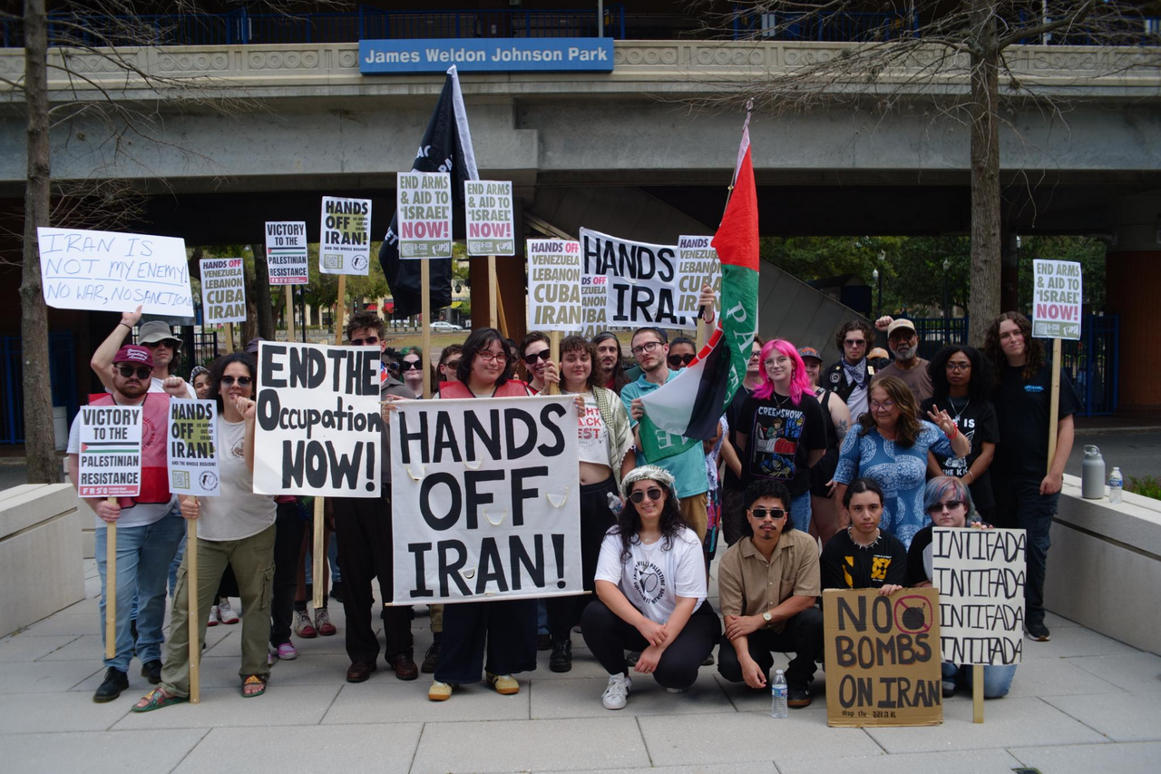 Jacksonville, FL protest against the war on Iran