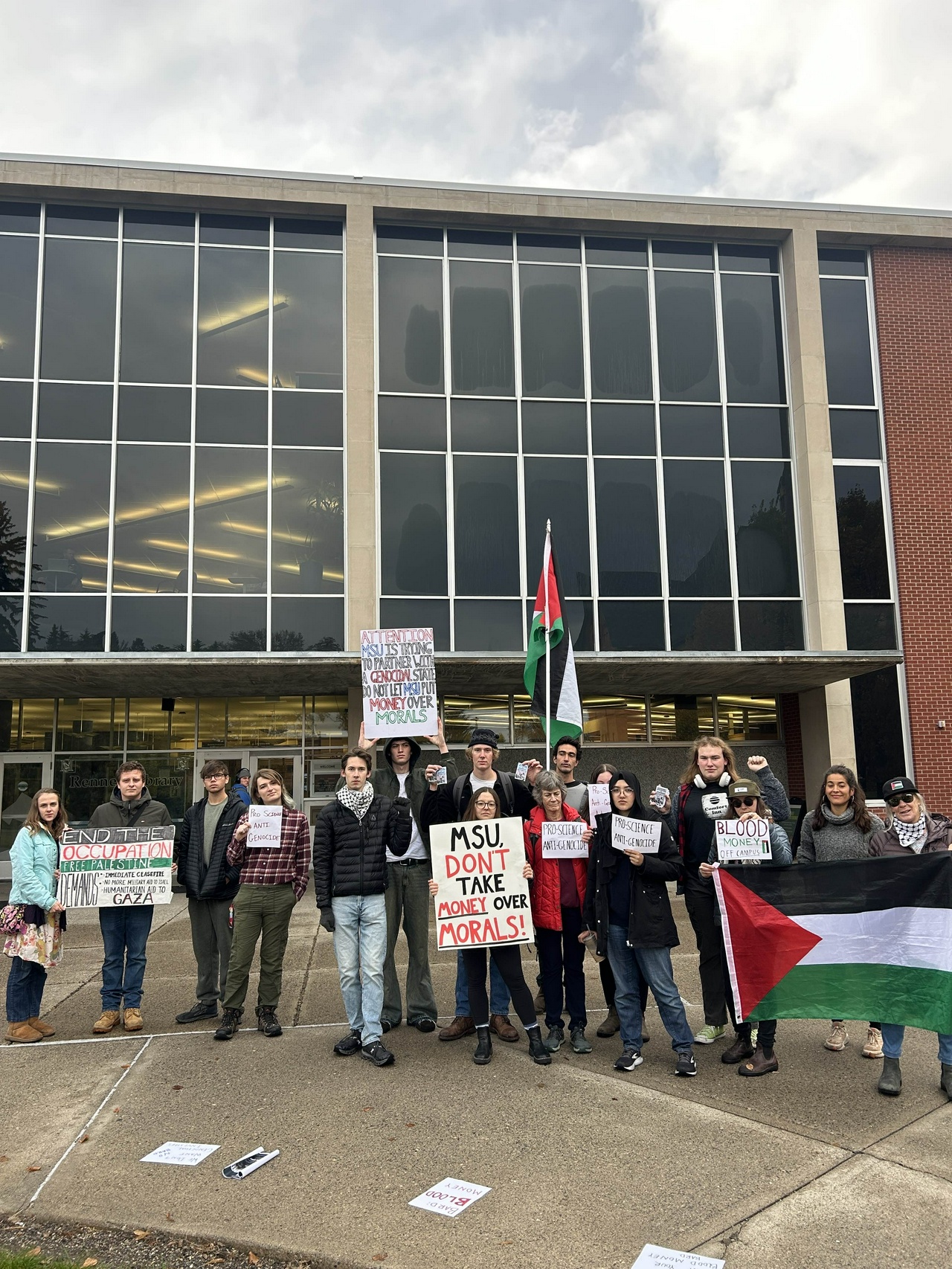 Montana students stand with Palestine.