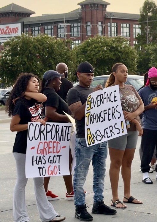 New Orleans protest against the closing of Dollar General. 