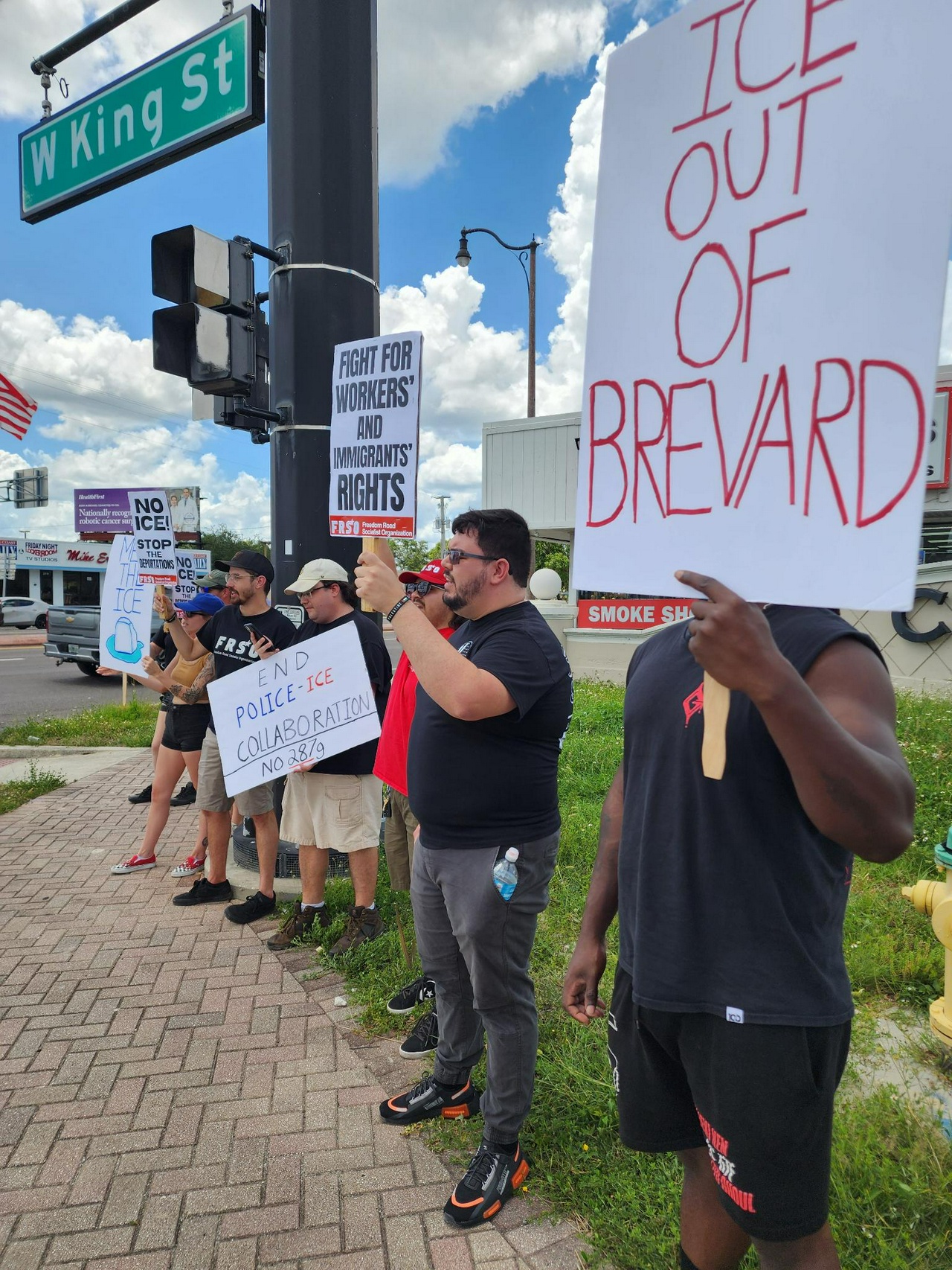 Space Coast protest against ICE detention centers. | Fight Back! News Space Coast protest against ICE detention centers.