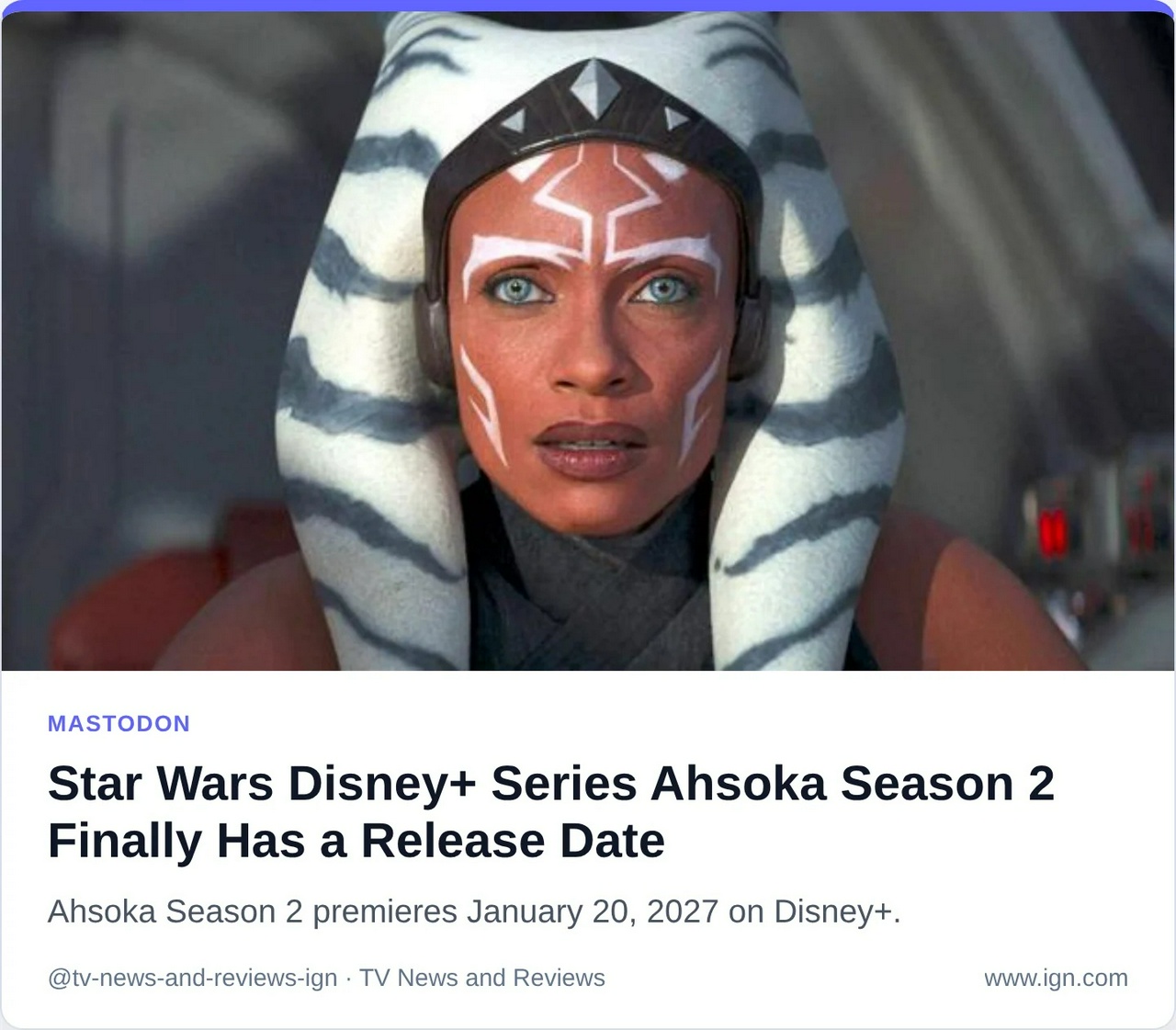 Star Wars Disney+ Series Ahsoka Season 2 Finally Has a Release Date