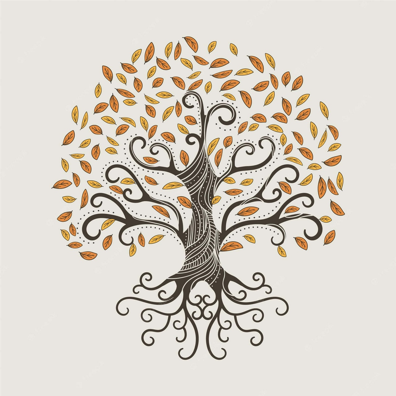 Tree of Life. Seems to be a vector image that managed to work its way off Shutterstock somehow. It was originally a transparent png; someone flattened the image at some point.