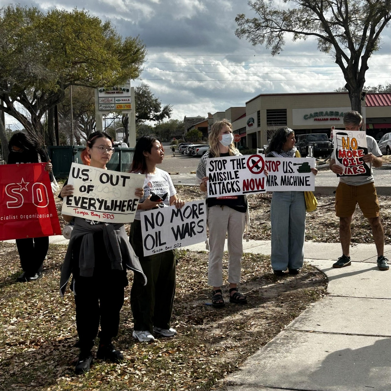 Tampa protest against the war on Iran. | FightBack! News