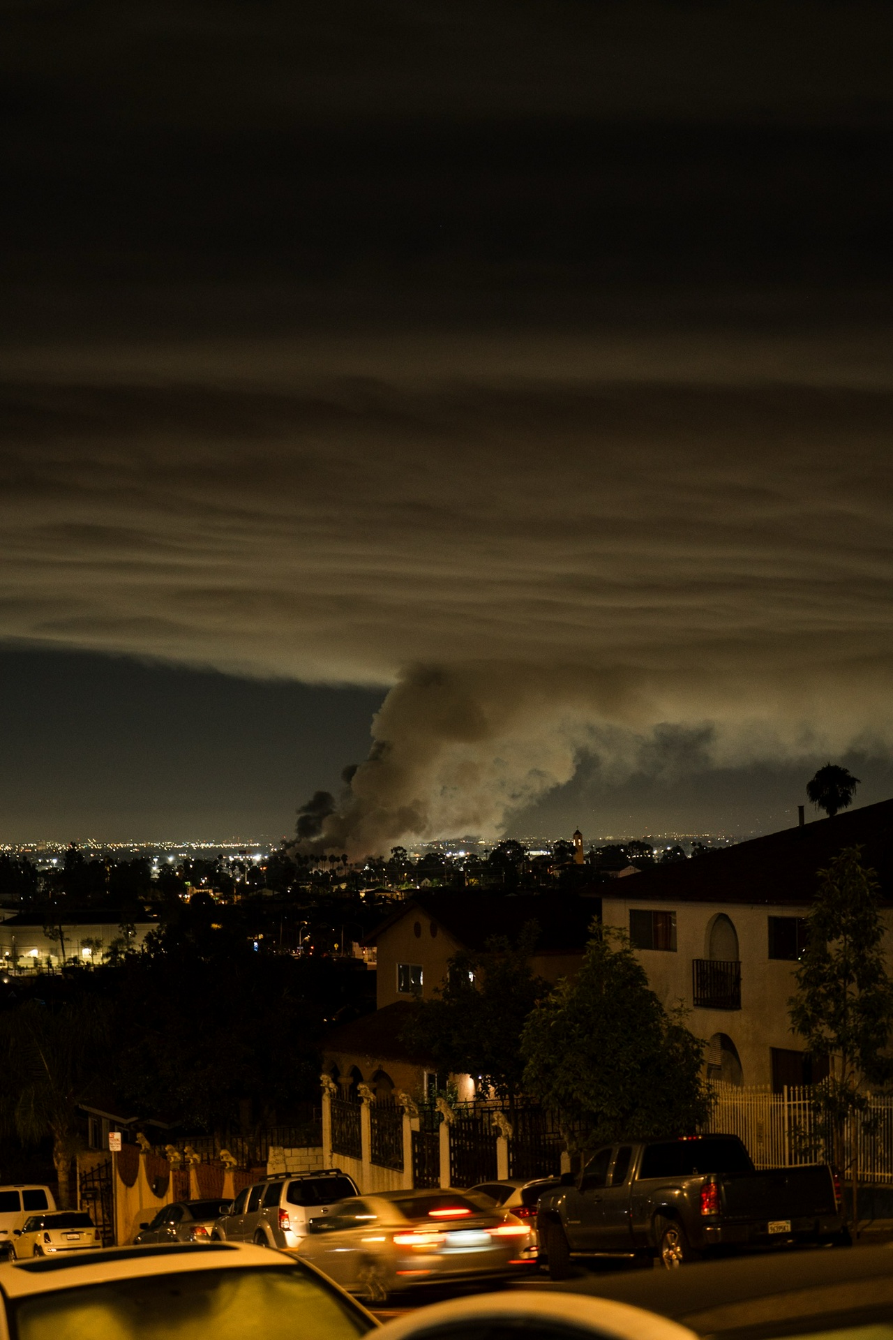 Burning warehouse spews toxic fumes into predominantly Chicano neighborhoods. 