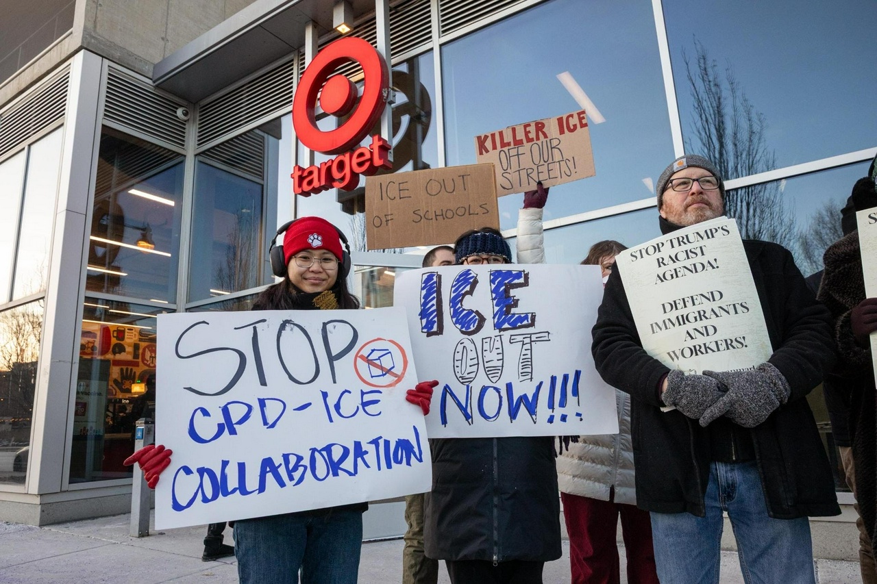 Chicago protest slams Target's collaboration with ICE.