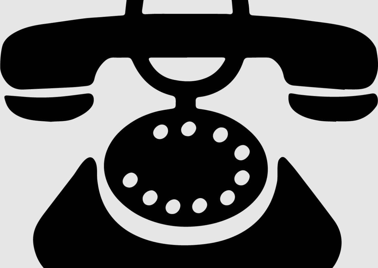 A drawing of a telephone.