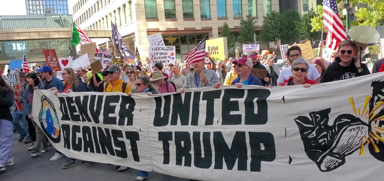 No Kings march in Denver, Colorado.