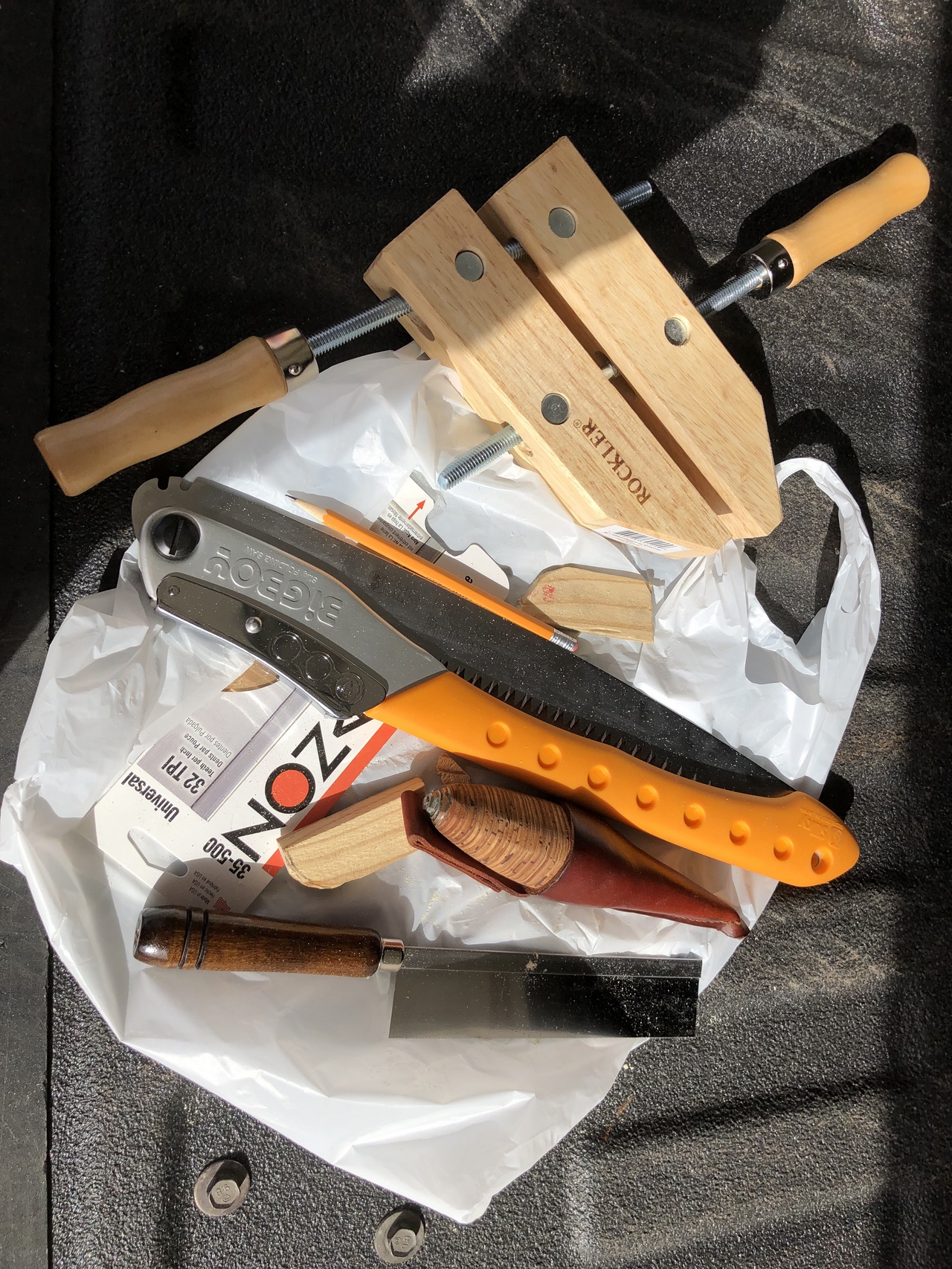 Truck kit of woodworking tools