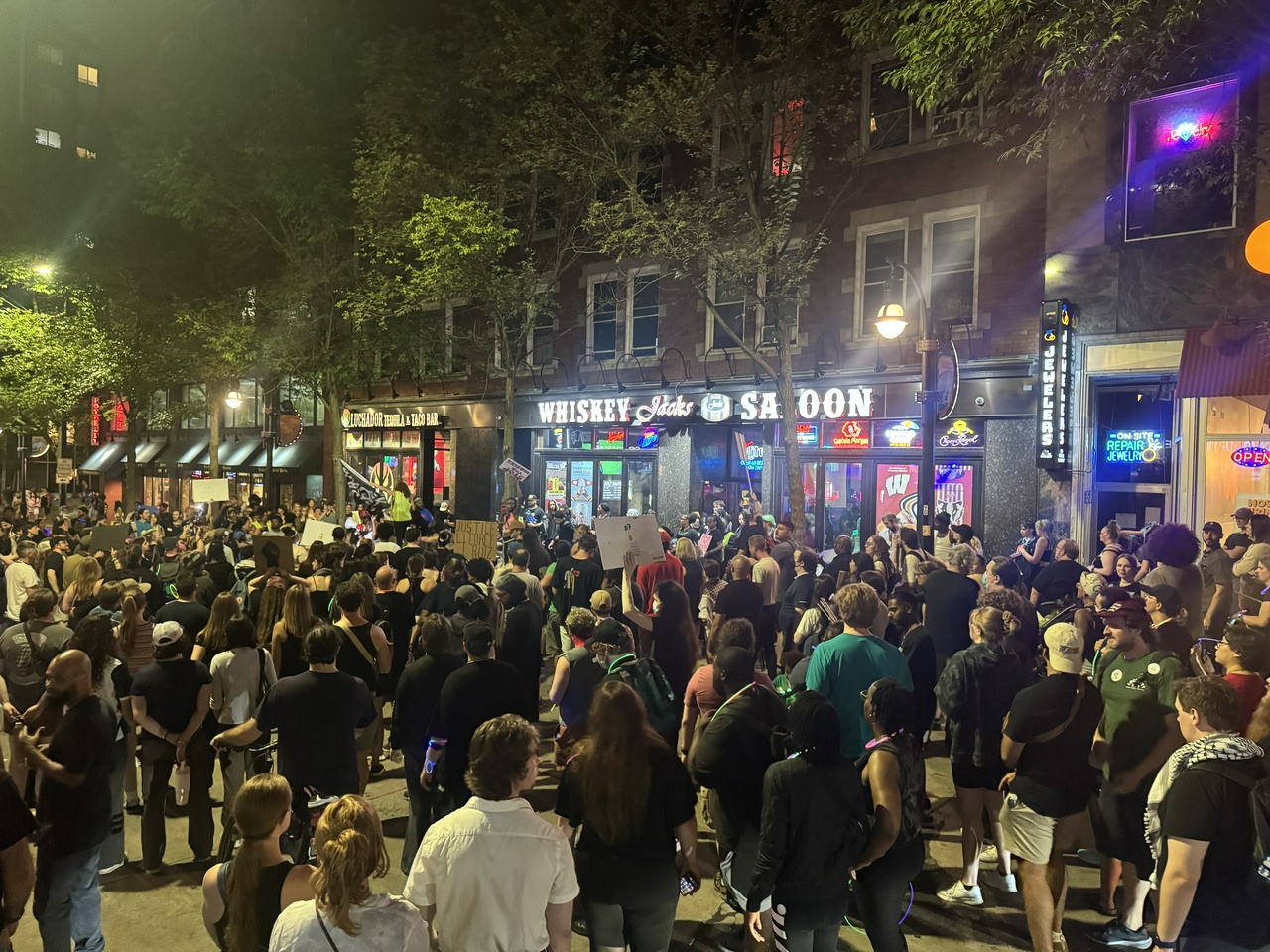 Protest on Madison's State Street demands justice for Corey Ruiz. | Fight Back! News Protest on Madison's State Street demands justice for Corey Ruiz.
