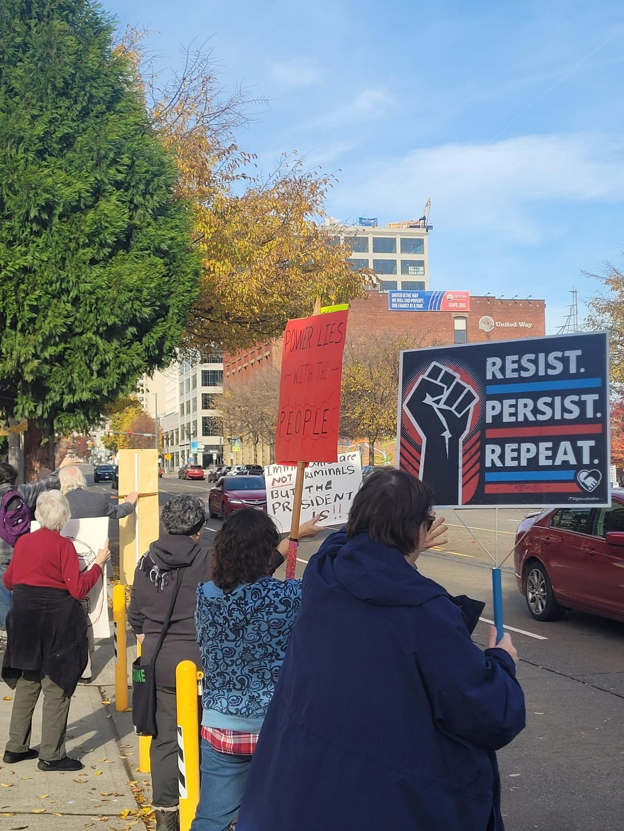 Tacoma protest against ICE.