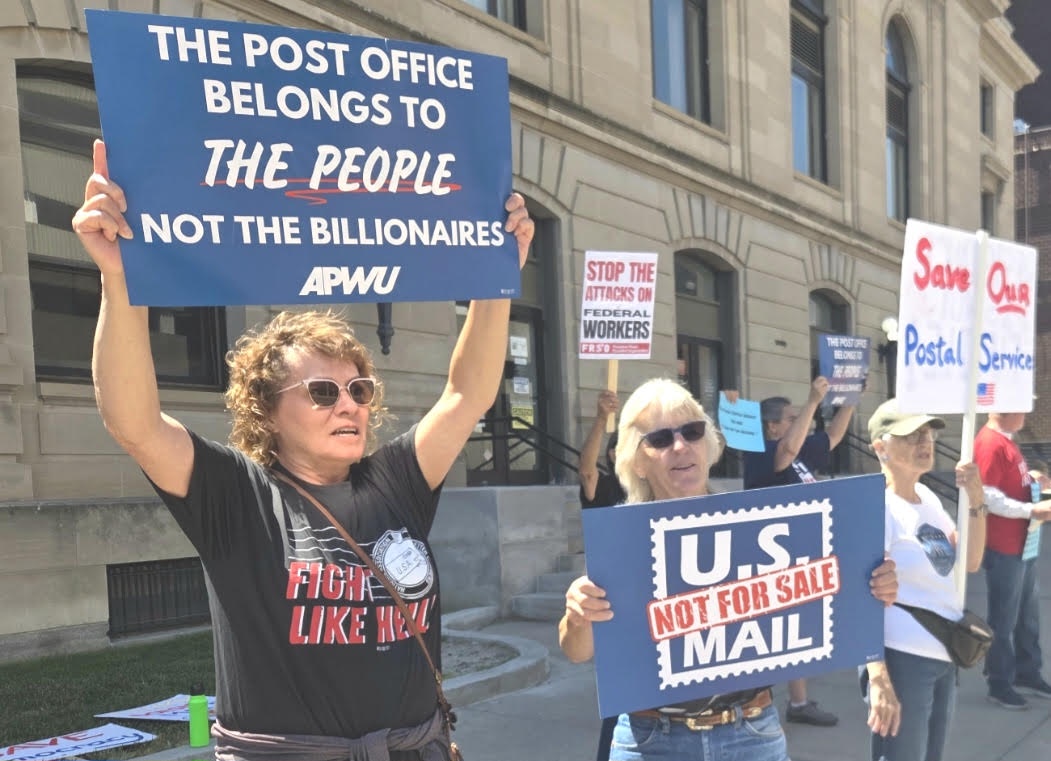 Billings postal workers rally against Trump’s attacks on mail-in voting