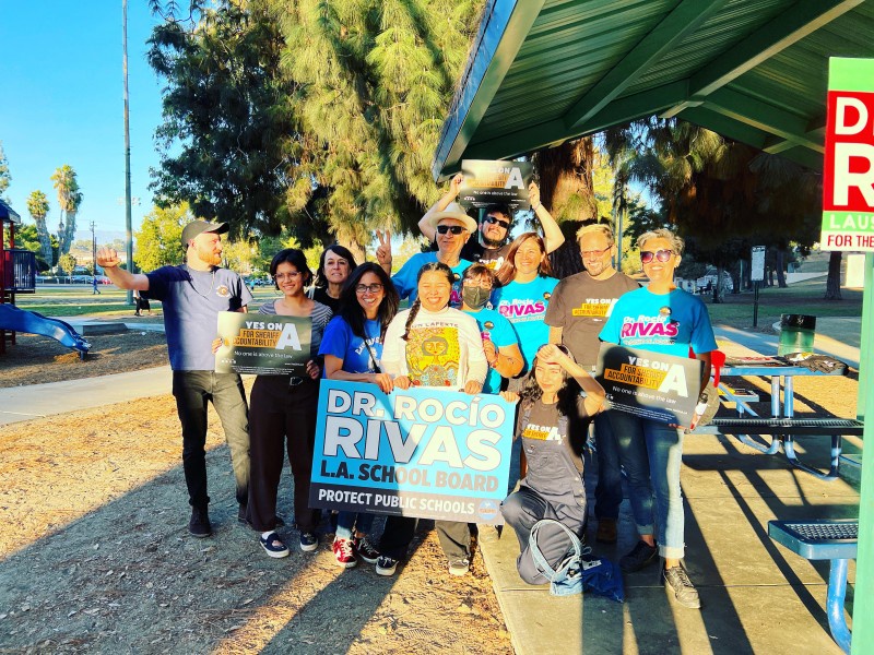 Centro CSO members and friends canvassing for Dr. Rocio Rivas.