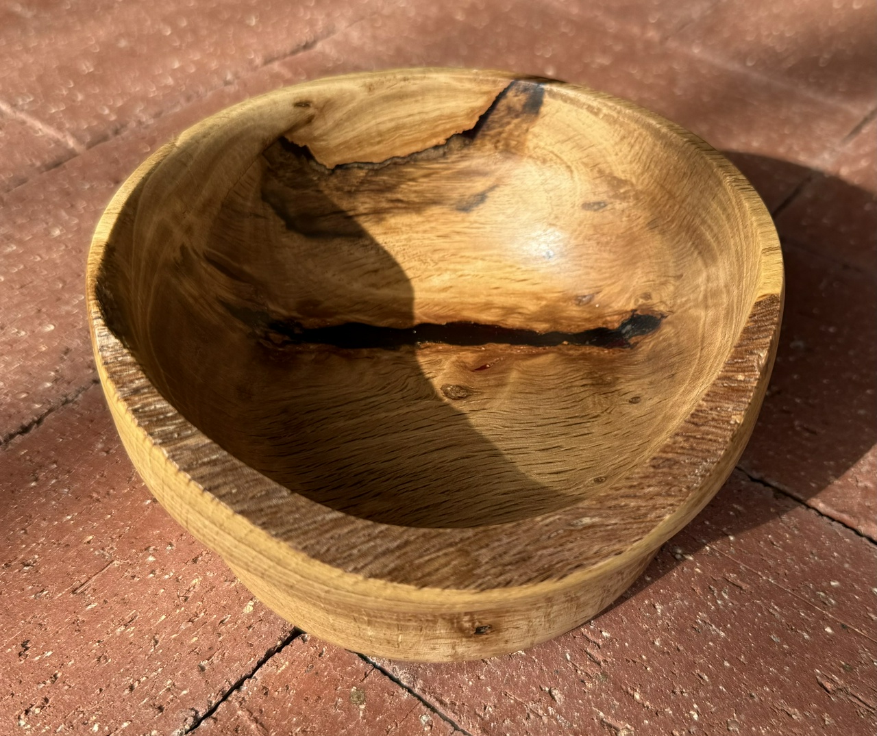 Live oak bowl with live edge