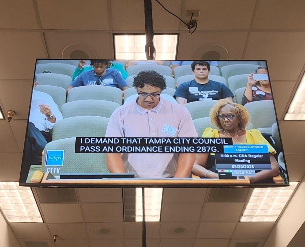 Community members push Tampa to end ICE cooperation