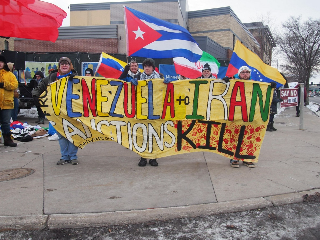 Minnesota protest against the U.S. war machine.