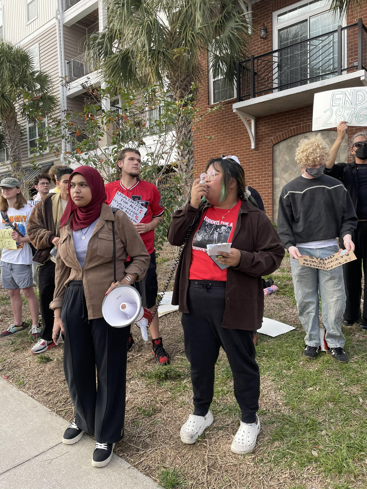 Tampa protest against ICE following the murder of Renee Good.